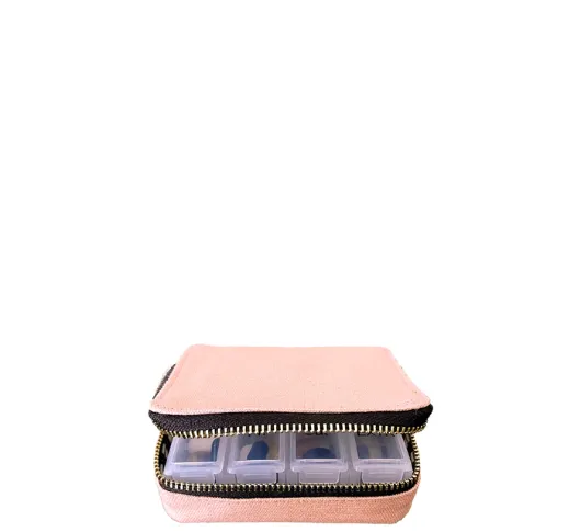 Bag-all - Pill Organizing Case with Weekly Insert in Pink/Blush