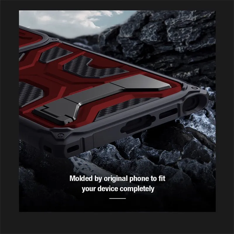 Military-Grade Shockproof Phone Case With Hidden Folding Bracket For Samsung Galaxy S23