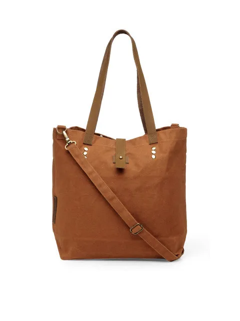 The House of Tara Brown Solid Tote Bag