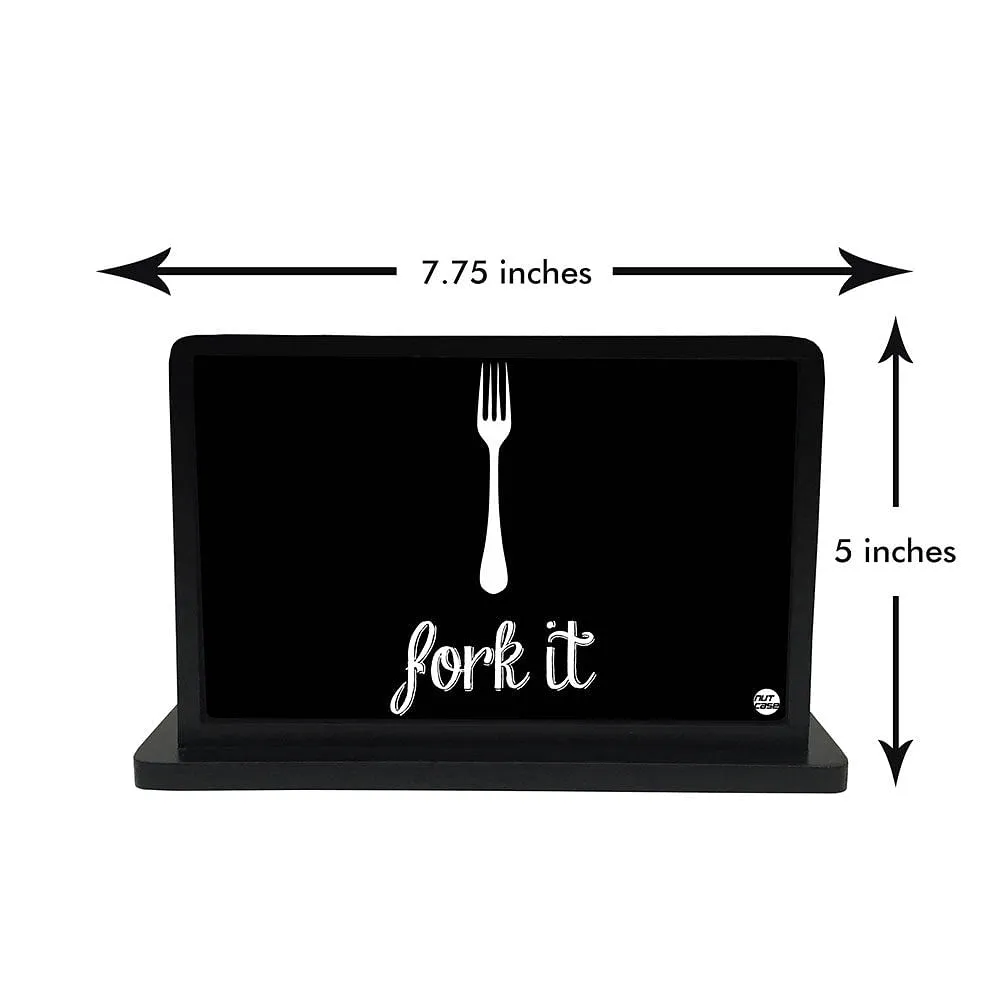 Tissue Holder Paper Napkin Stand - Fork  It