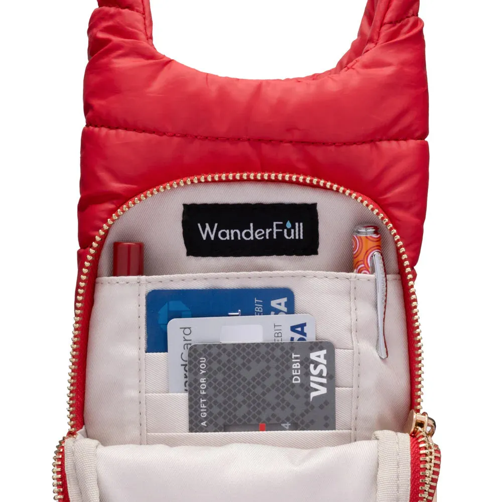 WanderFull Poppy Red HydroBag with Solid Red Strap